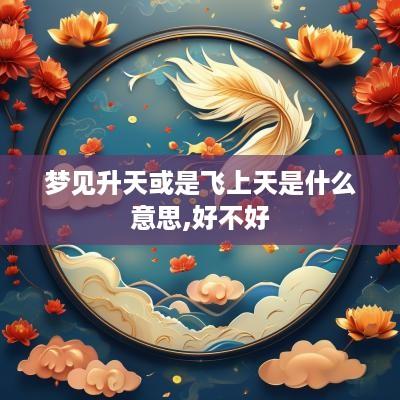 梦见升天或是飞上天是什么意思,好不好