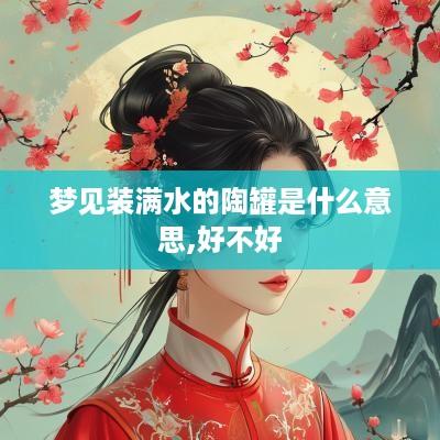 梦见装满水的陶罐是什么意思,好不好