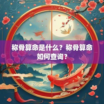称骨算命是什么？称骨算命如何查询？