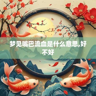 梦见嘴巴流血是什么意思,好不好