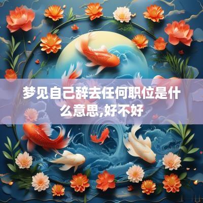 梦见自己辞去任何职位是什么意思,好不好