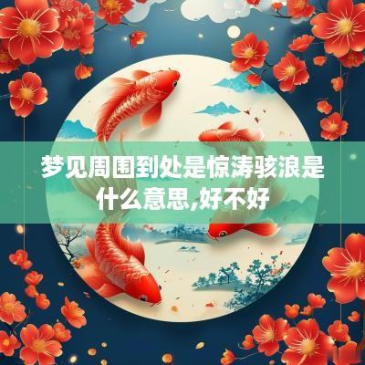 梦见周围到处是惊涛骇浪是什么意思,好不好
