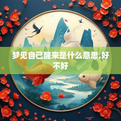 梦见自己醒来是什么意思,好不好