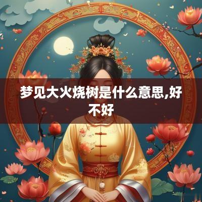 梦见大火烧树是什么意思,好不好