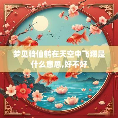梦见骑仙鹤在天空中飞翔是什么意思,好不好