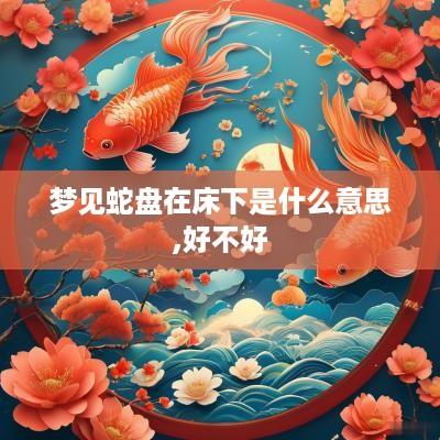梦见蛇盘在床下是什么意思,好不好