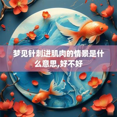 梦见针刺进肌肉的情景是什么意思,好不好