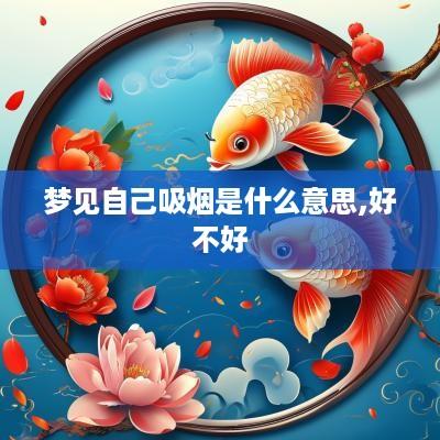 梦见自己吸烟是什么意思,好不好