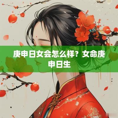 庚申日女会怎么样？女命庚申日生