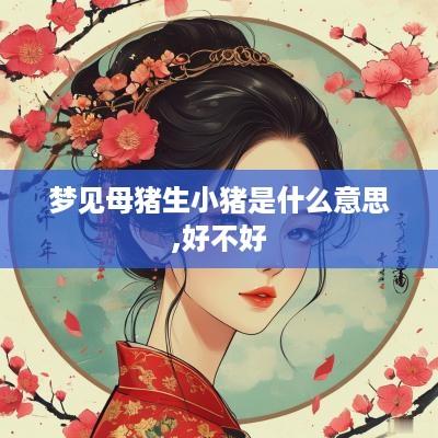 梦见母猪生小猪是什么意思,好不好