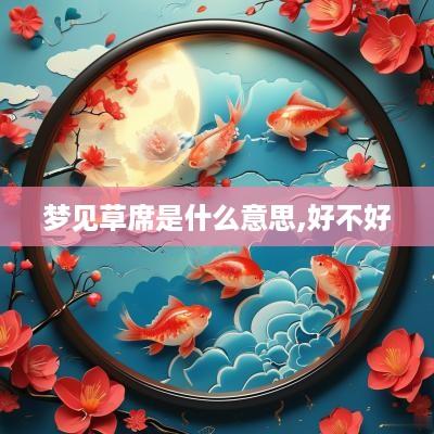 梦见草席是什么意思,好不好