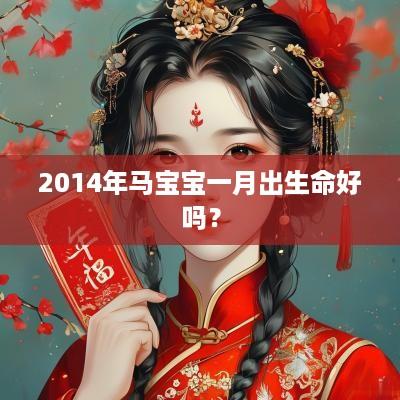 2014年马宝宝一月出生命好吗？