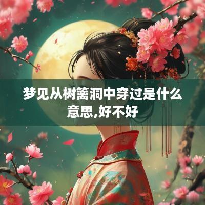 梦见从树篱洞中穿过是什么意思,好不好
