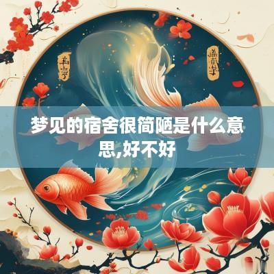 梦见的宿舍很简陋是什么意思,好不好