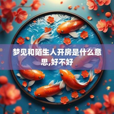 梦见和陌生人开房是什么意思,好不好