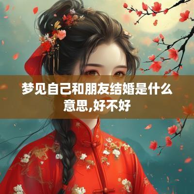 梦见自己和朋友结婚是什么意思,好不好