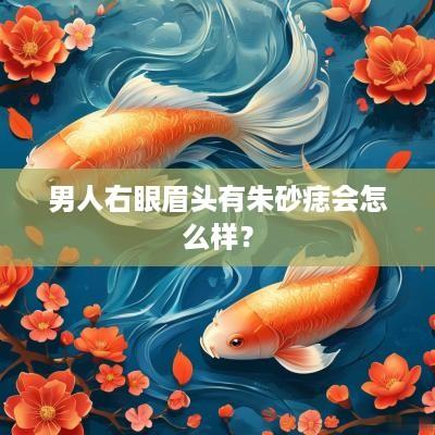 男人右眼眉头有朱砂痣会怎么样？