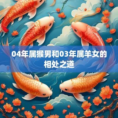 04年属猴男和03年属羊女的相处之道