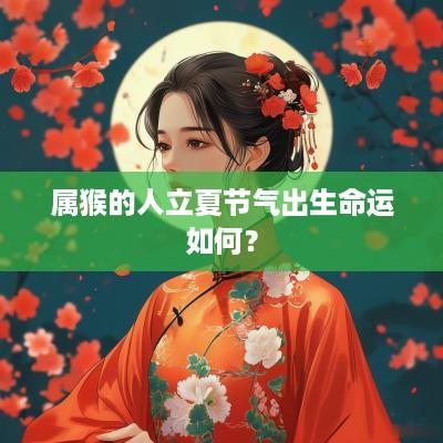 属猴的人立夏节气出生命运如何？