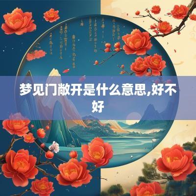 梦见门敞开是什么意思,好不好