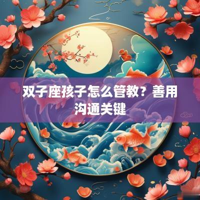 双子座孩子怎么管教？善用沟通关键