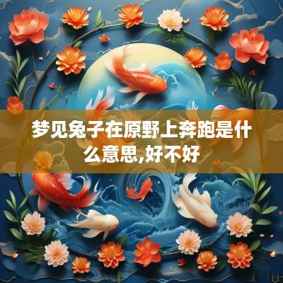 梦见兔子在原野上奔跑是什么意思,好不好