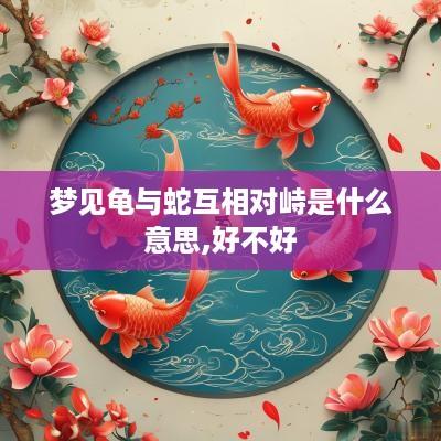 梦见龟与蛇互相对峙是什么意思,好不好