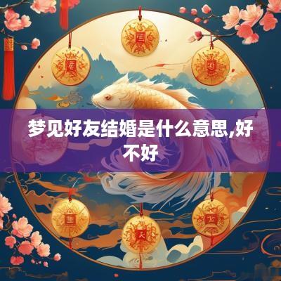 梦见好友结婚是什么意思,好不好