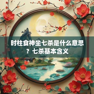 时柱食神坐七杀是什么意思？七杀基本含义