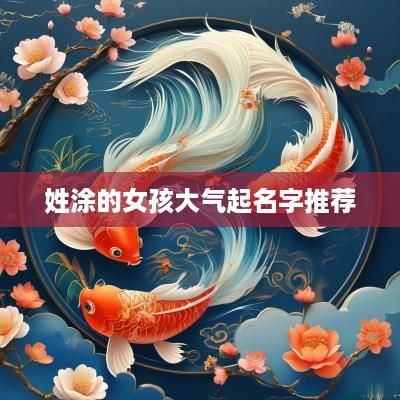 姓涂的女孩大气起名字推荐