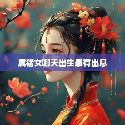 属猪女哪天出生最有出息