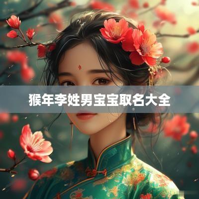 猴年李姓男宝宝取名大全