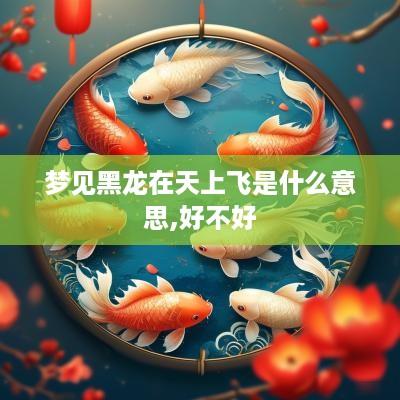 梦见黑龙在天上飞是什么意思,好不好