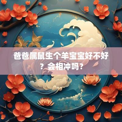 爸爸属鼠生个羊宝宝好不好？会相冲吗？