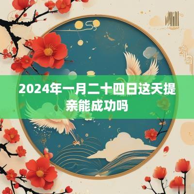 2025年一月二十四日这天提亲能成功吗
