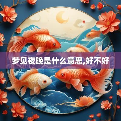 梦见夜晚是什么意思,好不好
