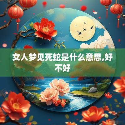 女人梦见死蛇是什么意思,好不好