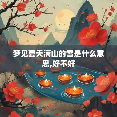 梦见夏天满山的雪是什么意思,好不好