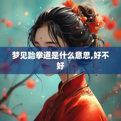 梦见跆拳道是什么意思,好不好