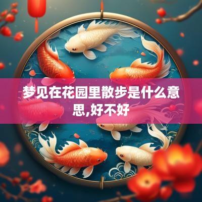 梦见在花园里散步是什么意思,好不好