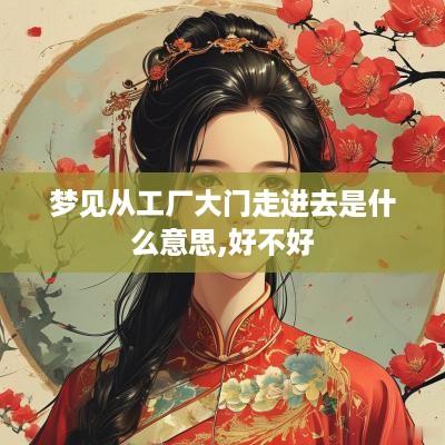 梦见从工厂大门走进去是什么意思,好不好