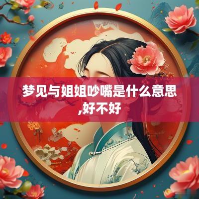 梦见与姐姐吵嘴是什么意思,好不好