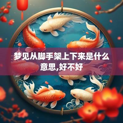梦见从脚手架上下来是什么意思,好不好
