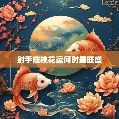 射手座桃花运何时最旺盛