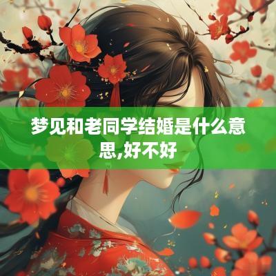 梦见和老同学结婚是什么意思,好不好