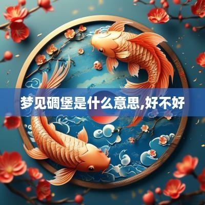 梦见碉堡是什么意思,好不好