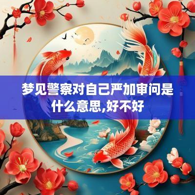 梦见警察对自己严加审问是什么意思,好不好