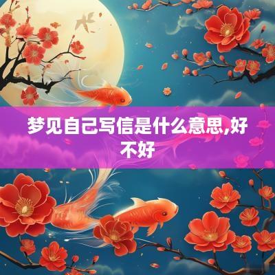 梦见自己写信是什么意思,好不好