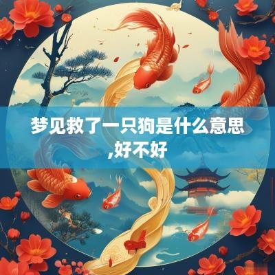 梦见救了一只狗是什么意思,好不好