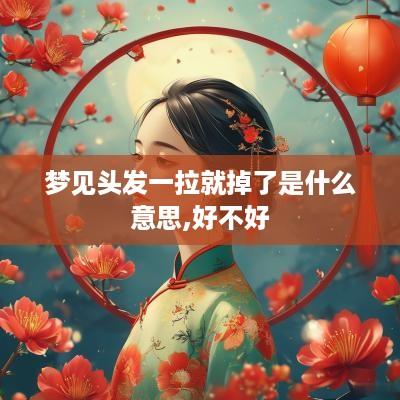 梦见头发一拉就掉了是什么意思,好不好